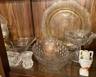 Assorted glassware