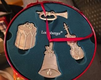 Longaberger Christmas ornaments