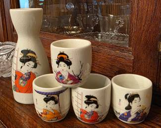 Japanese saki set