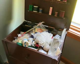 Vintage sewing cabinet