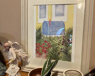 Seaside framed art