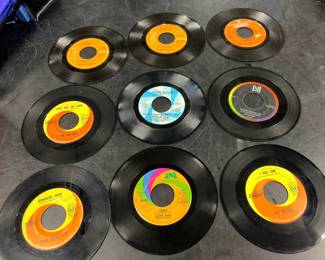 Collection of Beatles records