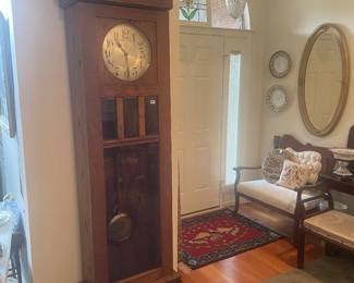 Junghans Arts and crafts Oak Case, Clock 