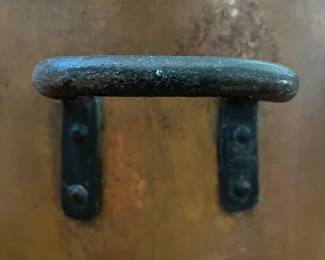 C42 - $250. Large Copper Pot. Measures 21.5" x 15.25" tall.