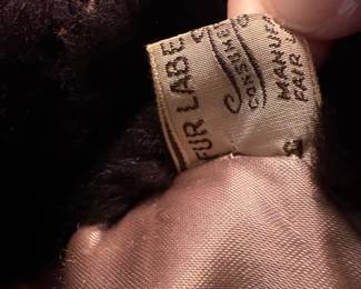 C48 - $95. Vintage Sheared Fur (Beaver?) Swing Coat. Has 2 hook closures , hidden pockets and is in Excellent Condition. Measures 28" long down the middle back x 18" shoulder to shoulder.