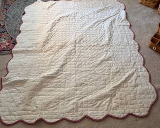 C74 - $25. Vintage Quilt. Measures 88" x 67". (Not handmade)