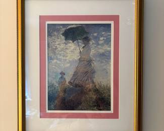 C49 - $30. Set of 3 Framed Monet Reproductions. Each measures 16" x 19". Framed & matted beautifully.