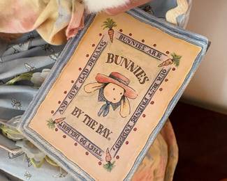 C53 - $30. Bunnies by the Bay Mia Sparrow with stand. Measures 18" tall.