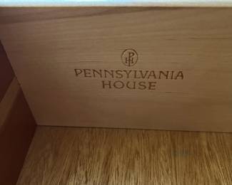 C32 - $350. Pennsylvania House Modular Library Wall System. Solid Wood. Moves in 4 sections - each section is 1 tall piece and top & bottom do not split. Each measures 36" wide x 19" deep x 78.25" tall.