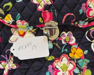 C8 - $15. Vera Bradley Bag. Measures 10.5" x 9.5".