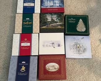 C124 - $280. 42 Total White House Ornaments. 1981-2023.