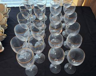 C41 - $250. 95 Pieces of Lenox Eternal Ivory & Gold Rimmed China. (Lots of 2nds in this lot). Service for 12 with lots of extras!