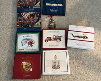 C124 - $280. 42 Total White House Ornaments. 1981-2023.