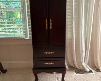 C94 - $95. Thomas Pacconi Classics Jewelry Chest. Measures 15.5" x 12" x 40" tall.