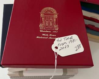 C124 - $280. 42 Total White House Ornaments. 1981-2023.