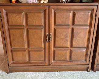 C52 - $50. 2 MDF Bookshelves. Veneer chip on the base of each one. Measures 30" x 14" x 72" tall.