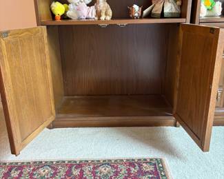 C52 - $50. 2 MDF Bookshelves. Veneer chip on the base of each one. Measures 30" x 14" x 72" tall.