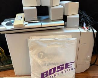 C84 - $60. Bose Acoustimass Speaker System. Includes what you see.