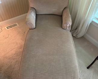 C95 - $30. Chaise Lounge Chair. Fair condition - has stains. Measures 30" wide x 60" long.