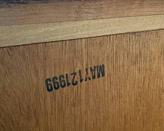 C34 - $125. 4 Drawer Wood Night Stand / Small Dresser. Measures 36" wide x 21" deep x 34" tall. No brand. Good condition. Has one minor ding in the top and some surface scratches.