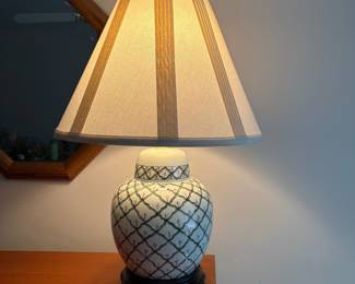 C45 - $75. Single - Ginger Jar Lamp marked 440/442 on base. Excellent Condition. Has 3 way switch. Measures 23" tall.