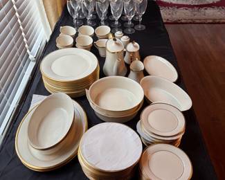 C41 - $250. China. (Lots of 2nds in this lot). Service for 12 with lots of extras!