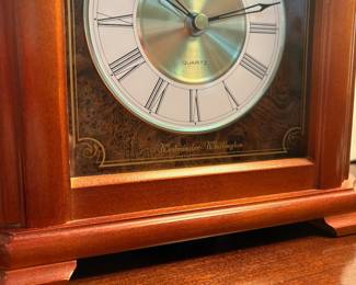 C68 - $30. Seiko Chime Clock. Westmister - Whittington. Measures 10.5" x 4.5" x 9.25" tall.