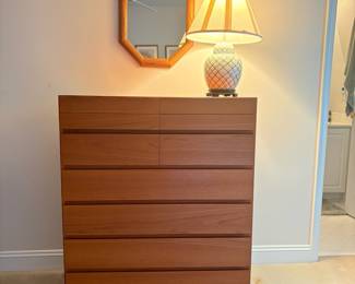 C5 - $425. 10 Drawer Teak Highboy Dresser. All drawers slide as they should - very good condition overall!