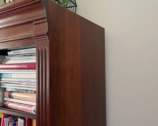 C32 - $350. Pennsylvania House Modular Library Wall System. Solid Wood. Moves in 4 sections - each section is 1 tall piece and top & bottom do not split. Each measures 36" wide x 19" deep x 78.25" tall.