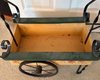 C60 - $50. *Small* Decorative Flower Cart. Measures 24" x 12" x 28" tall.