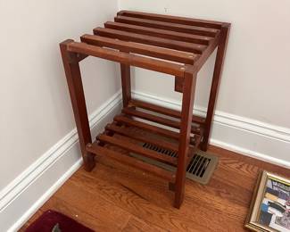 C2 - $30. Wooden Plant Stand.