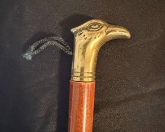 Vintage Brass Eagle Head Shoe Horn Cane second image