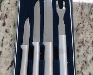Rada Cutlery Piece Carving Set with Blue Velvet Lined Case