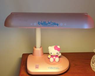 Vintage Hello Kitty Pink Fluorescent Bulb Desk Lamp Sanrio s