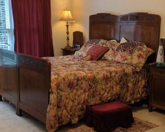 Victorian Eastlake Carved Bedroom Set
