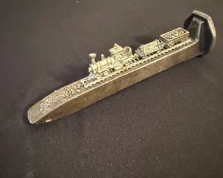 Railroad Spike Train Sculpture Paperweight