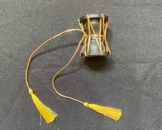 Miniature Damru with Tassels