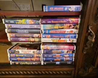 Assorted Disney and Family VHS Tapes
