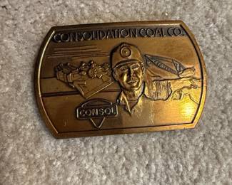 Consolidation Coal Company CONSOL Commemorative Belt Buckle
