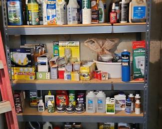 Assorted Household and Garden Chemicals and Supplies