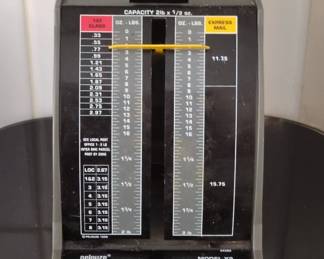 Pelouze Model X Postal Scale January Rates