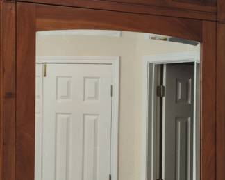 Antique Art Nouveau Wardrobe Armoire with Mirror third image