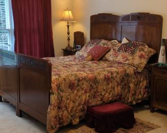 Victorian Eastlake Carved Bedroom Set