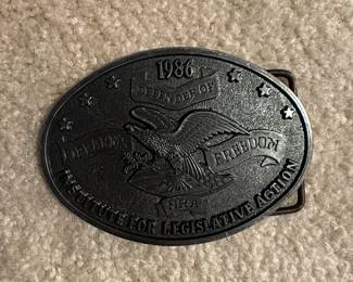 NRA Defender of Firearms Freedom Belt Buckle