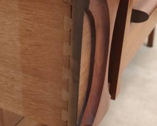 MidCentury Modern Walnut Dresser and Mirror by American of Martinsville fourth image
