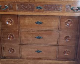 Antique Marble Top Washstand Cabinet second image