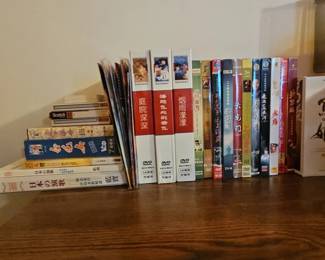 Collection of Chinese TV Drama DVDs and Japanese Music Books