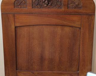 Victorian Oak Marble Top Nightstands Set of  third image