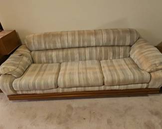 Striped Upholstered Sofa