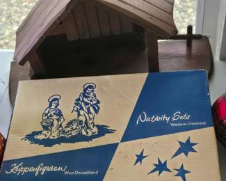 West German nativity set